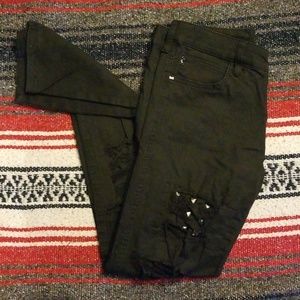 Black Studded Skinny Jeans